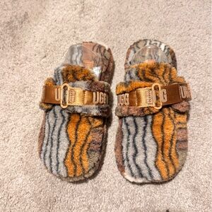 UGG Multicolor Fuzzy Slippers